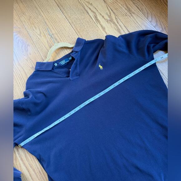 Polo Ralph Lauren Men's Longsleeve Polo Navy Blue Size XXL Classic Layer Fall - Picture 7 of 8